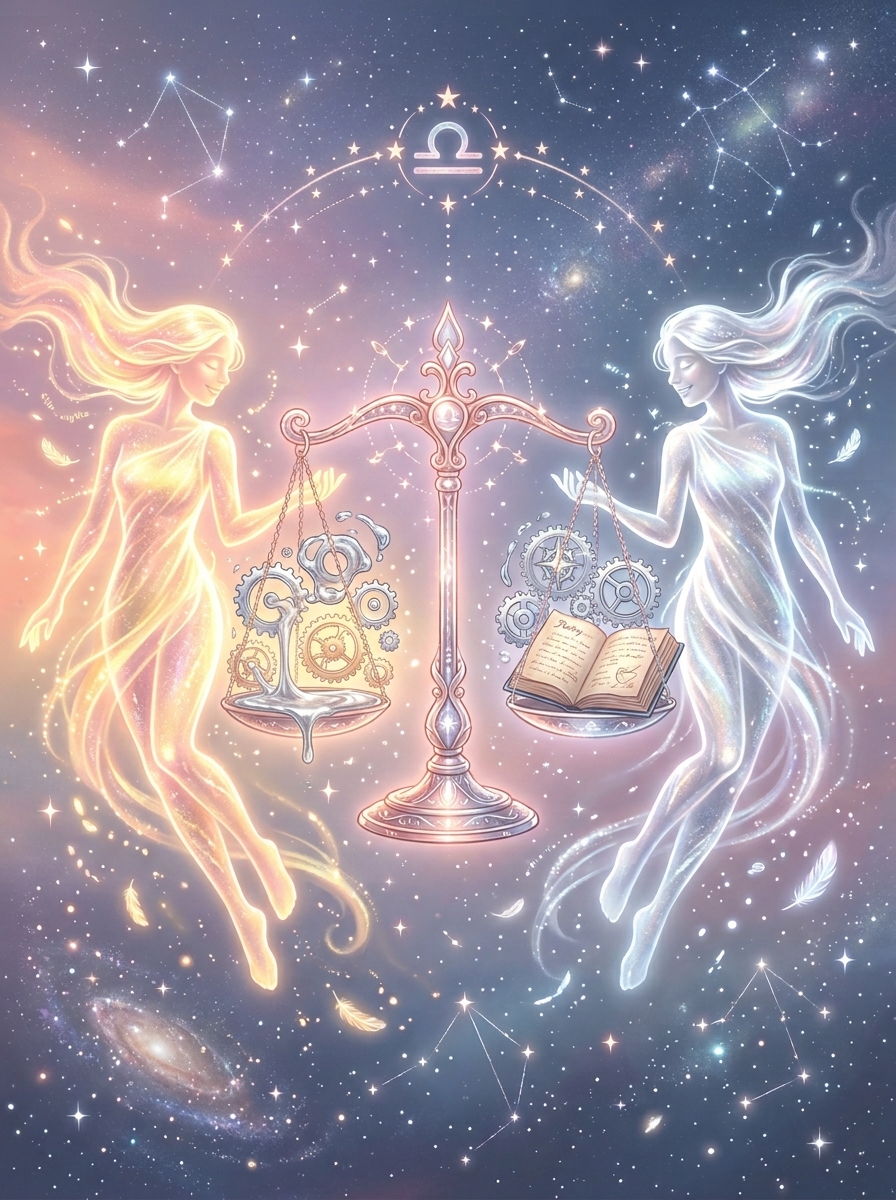 Sol en Libra, Ascendente en Géminis: La Alquimia del Aire Dual y el Arte del Encuentro
