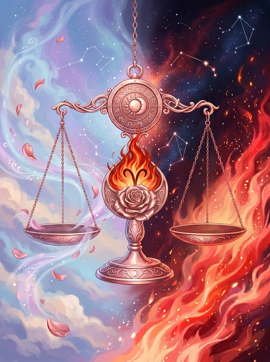 Sol en Libra, Luna en Aries: El pacificador valiente