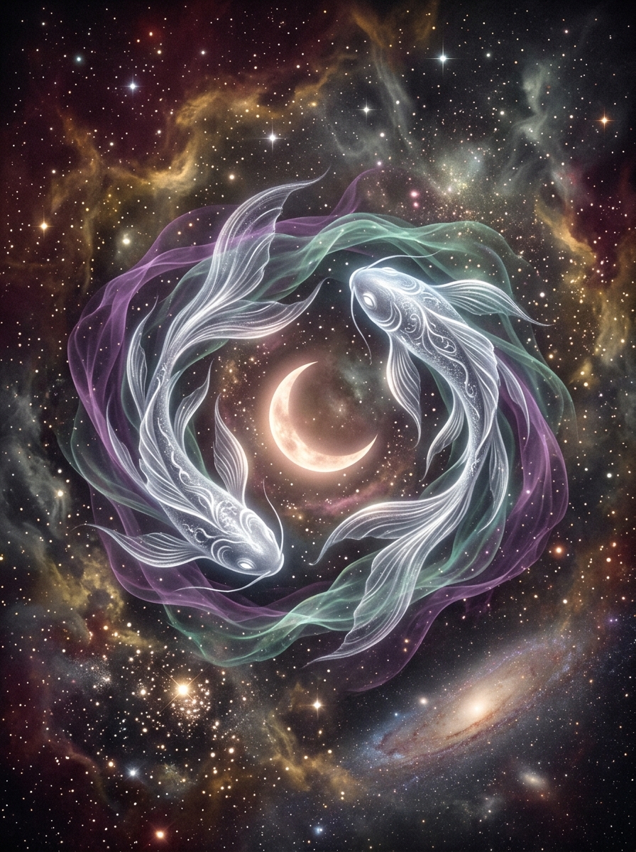 Sol en Piscis y Ascendente en Piscis: El Soñador Compasivo