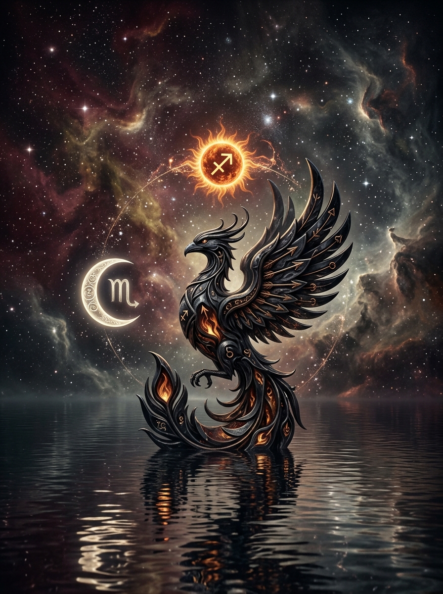 Sol en Sagitario y Ascendente en Escorpio: El Alquimista Profundo