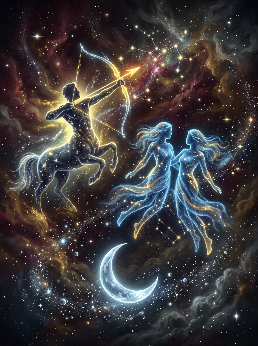 Sol en Sagitario y Ascendente en Géminis: El Comunicador Perspicaz