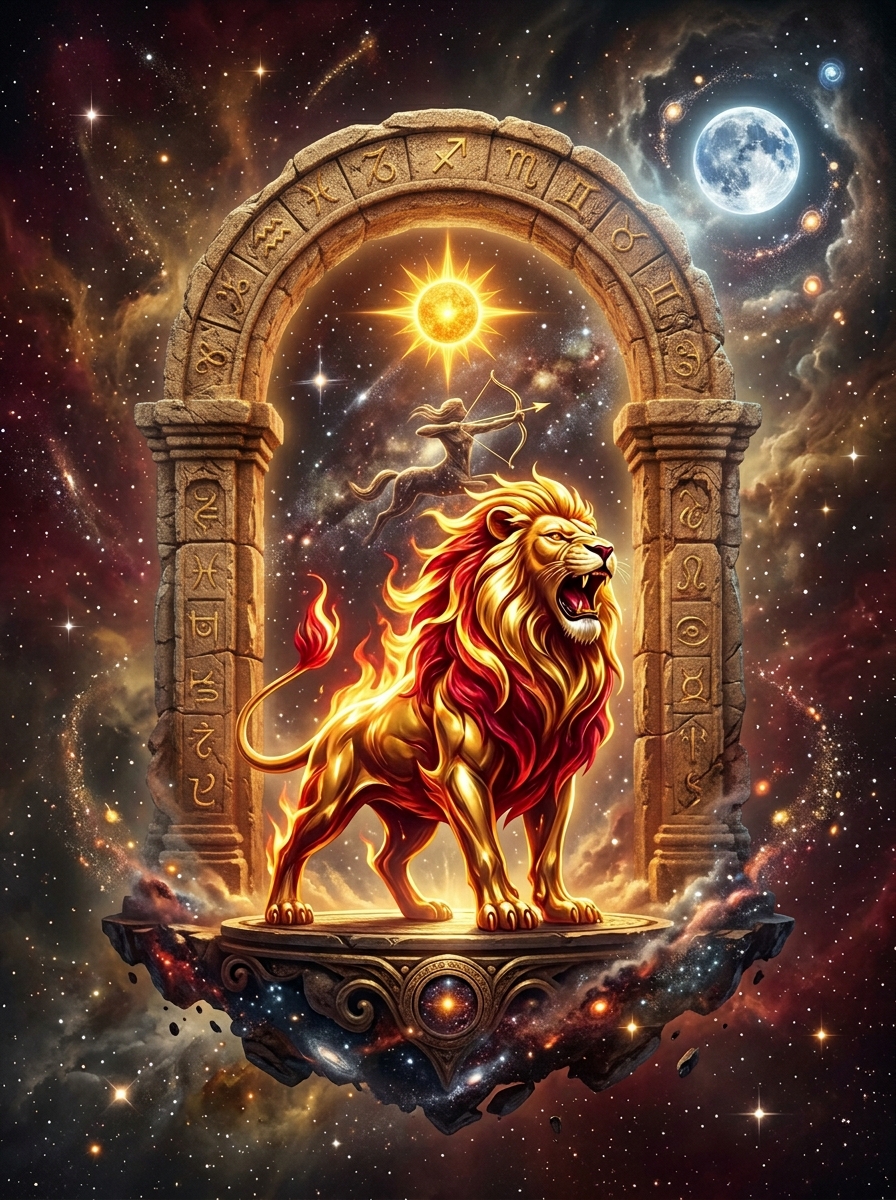 Sol en Sagitario y Ascendente en Leo: El Líder Majestuoso
