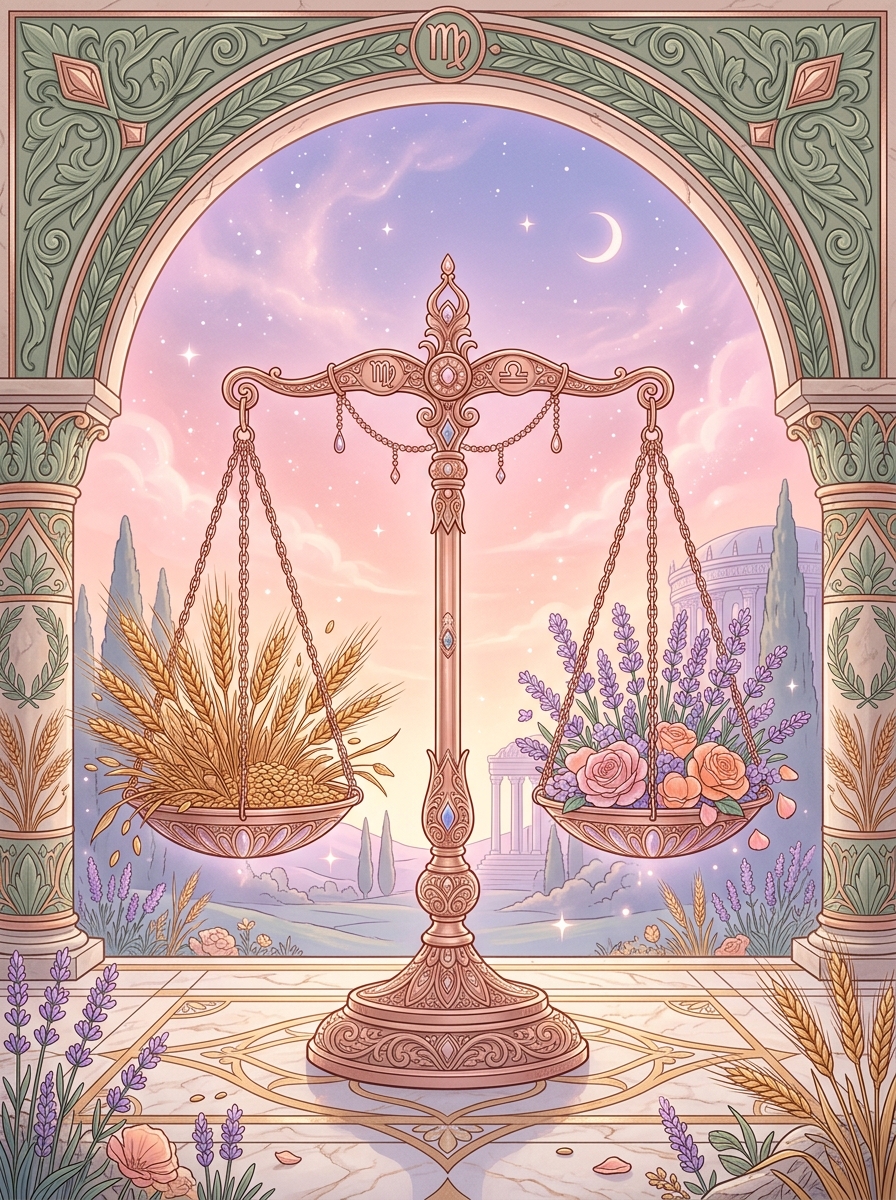 Sol en Virgo y Ascendente en Libra: El Esteta Preciso