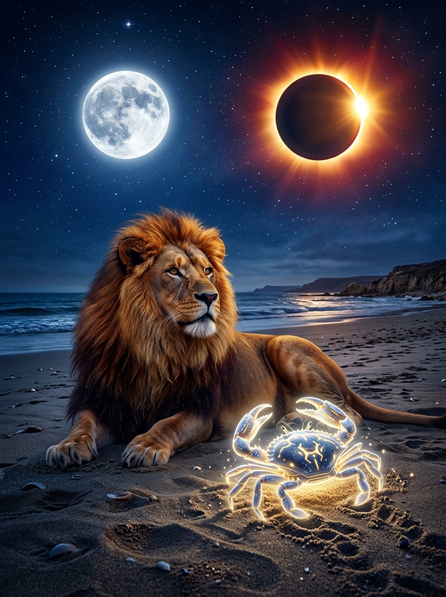 Cancer et Lion : la danse éternelle de la Lune et du Soleil