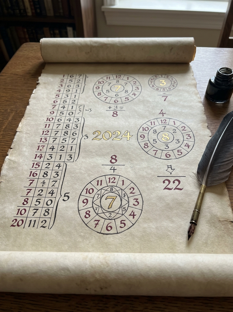 Carte de l'Année : Numérologie et Tarot pour Lire Votre Cycle Personnel
