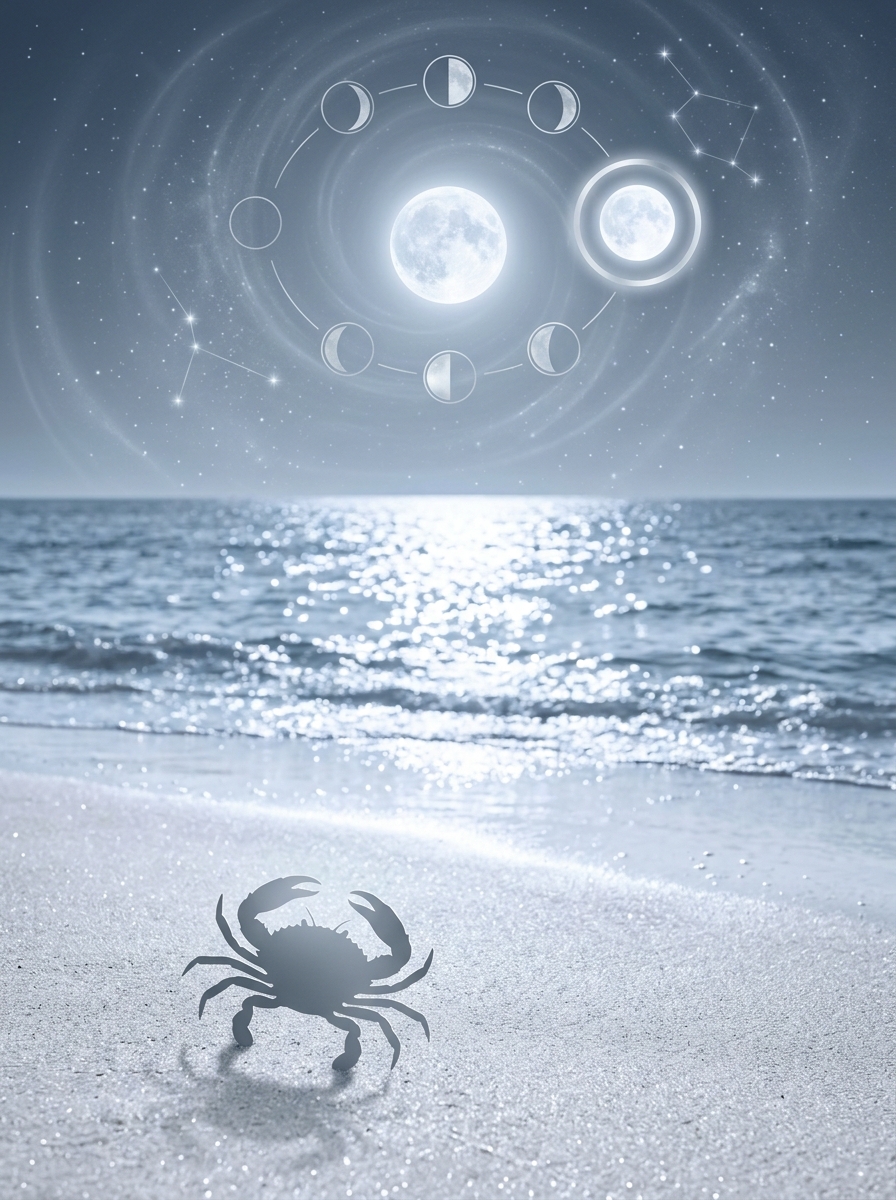 Horoscope Cancer : Guide Complet des Cycles Lunaires, des Transits et de la Psychologie du Crabe