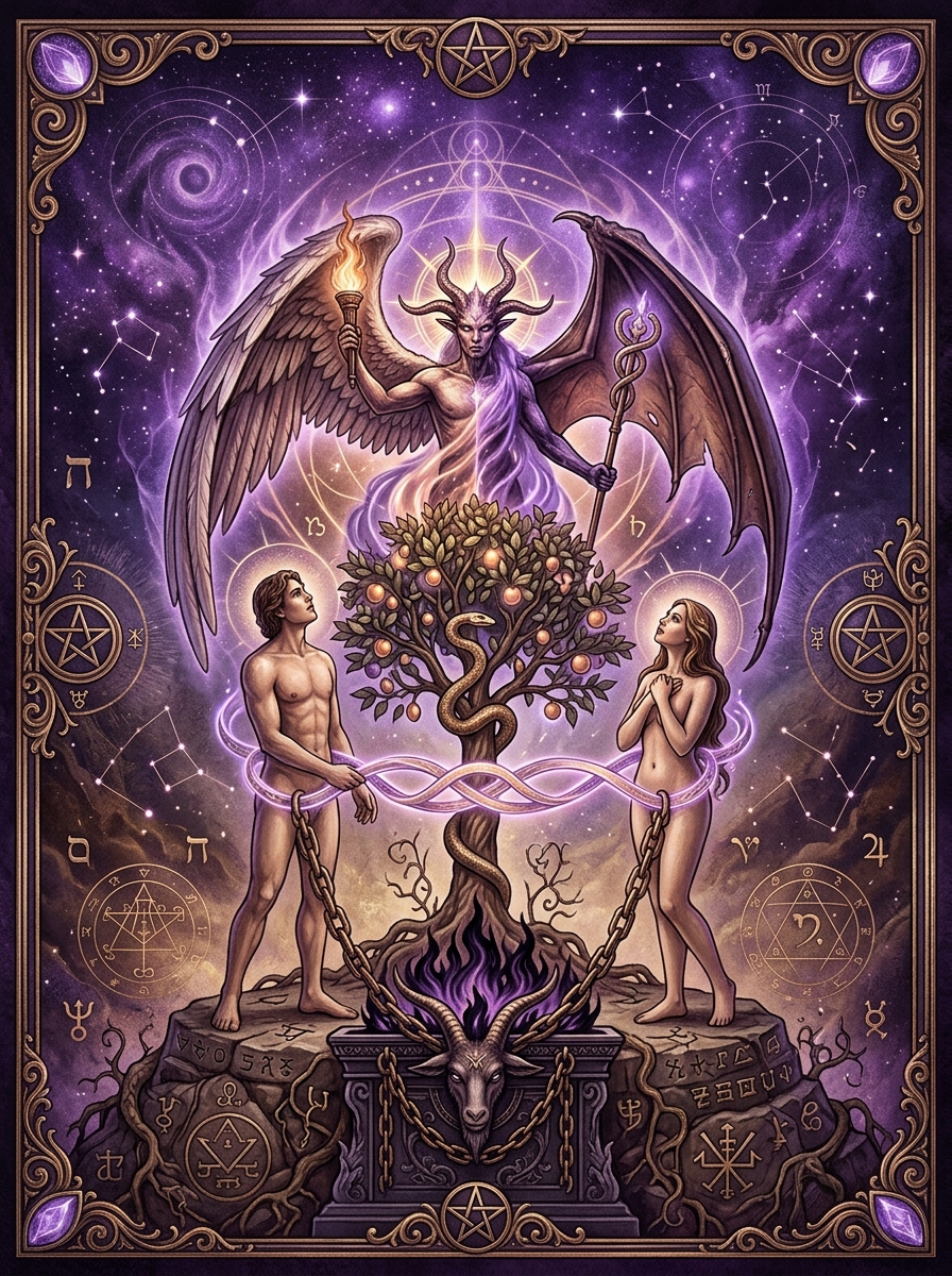 L'Amoureux et Le Diable dans le Tarot : Choix Conscient, Tentation et Alchimie des Profondeurs