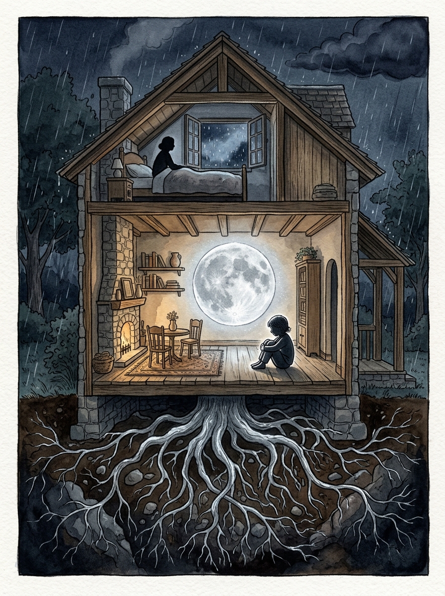 La Lune en Maison 4 : Les Racines de l'Âme et le Refuge de l'Enfance