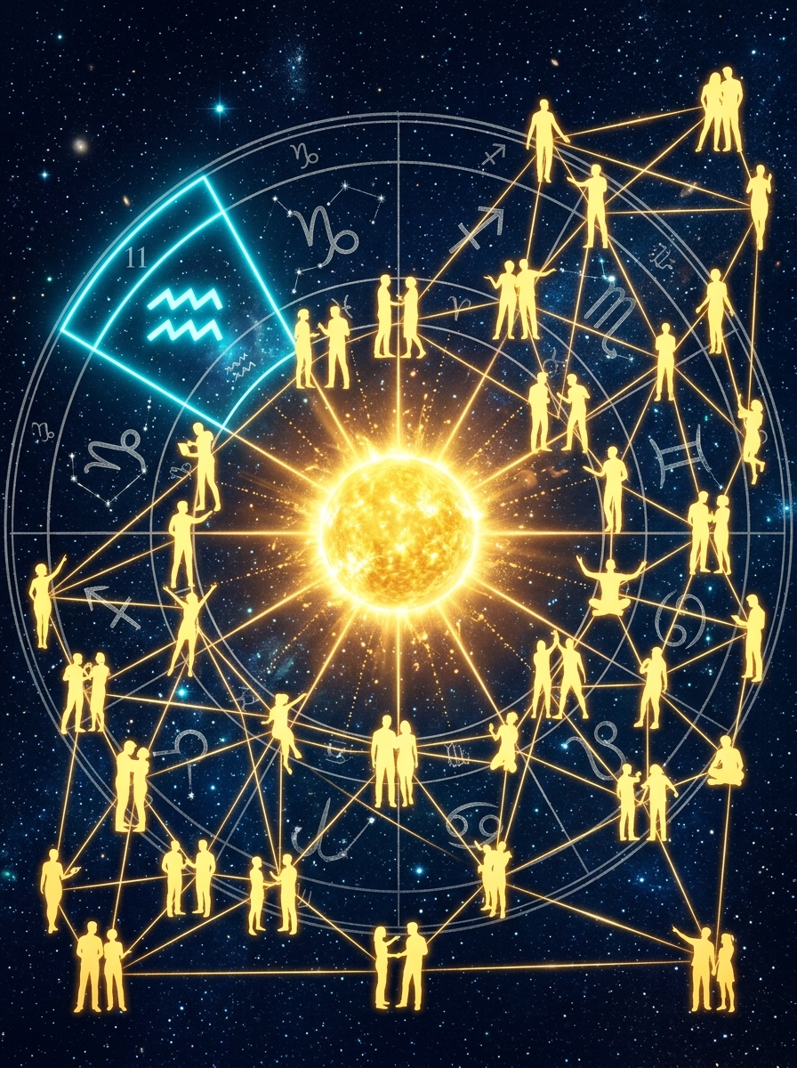 La Maison 11 en Astrologie : Les Espérances, les Alliances et l'Âme Collective