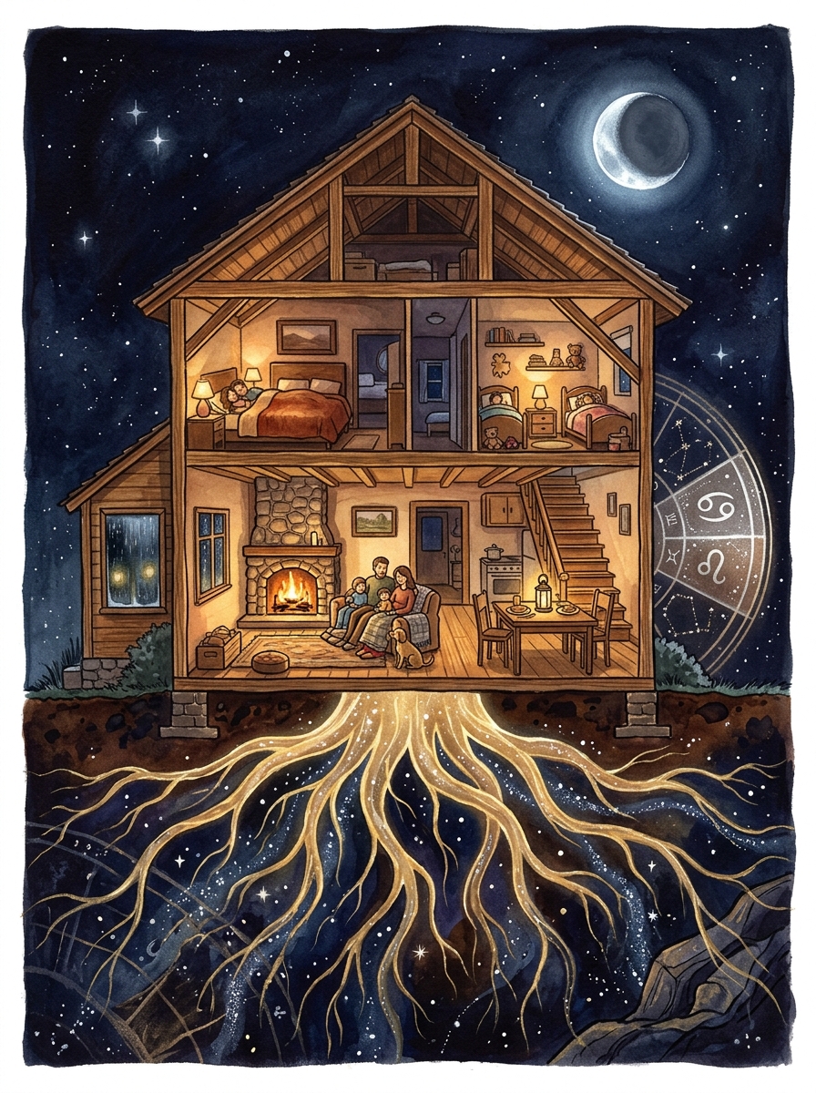 La Maison 4 en Astrologie : le Fond du Ciel, nos racines et le sanctuaire de l'âme