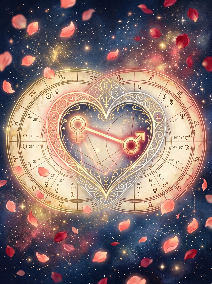 La Synastrie Amoureuse : L'Art Astro-Psychologique de la Compatibilité de Couple