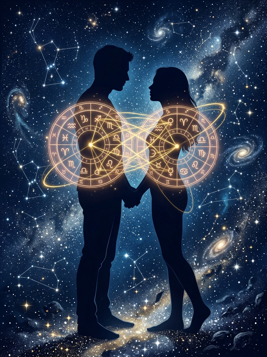 La Synastrie : L'Art Sacré et la Psychologie de la Compatibilité Astrologique