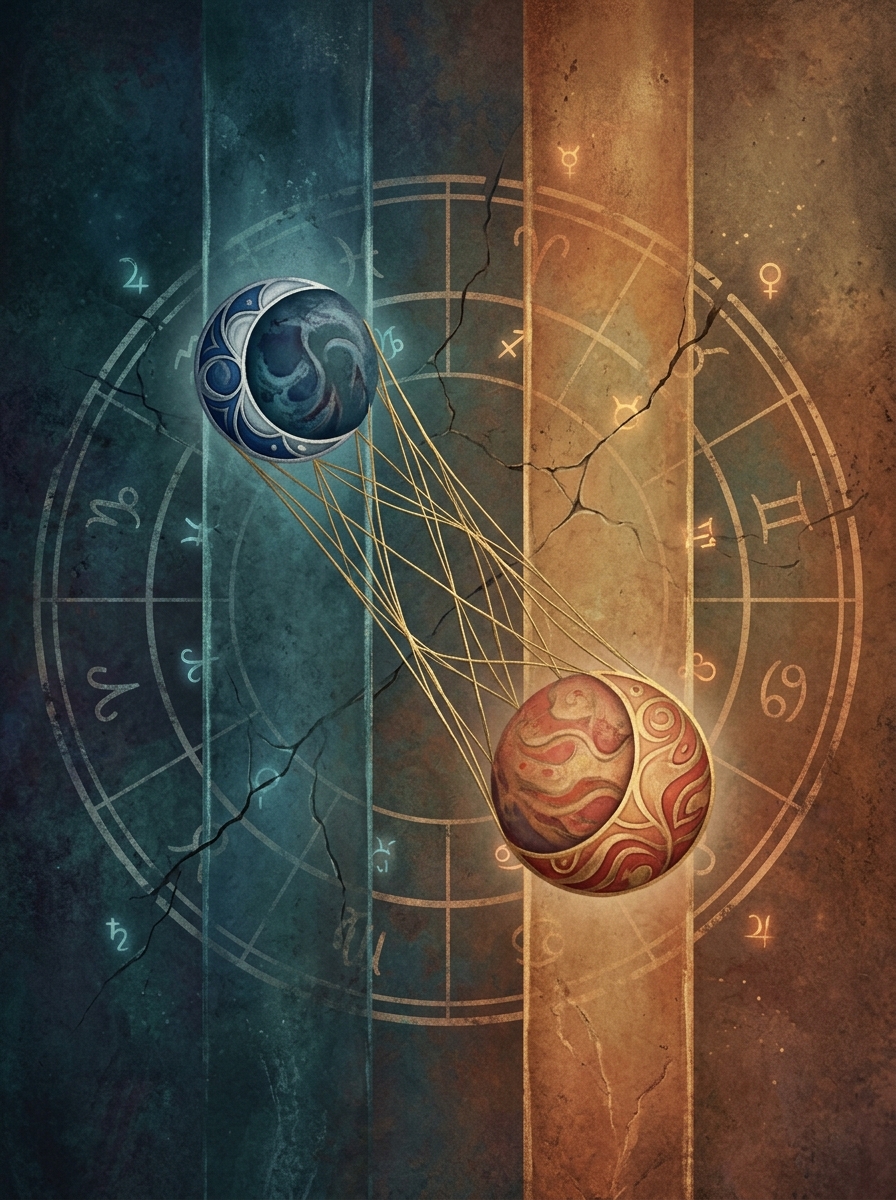 Le quincunce : l'aspect de l'ajustement subtil (150°)