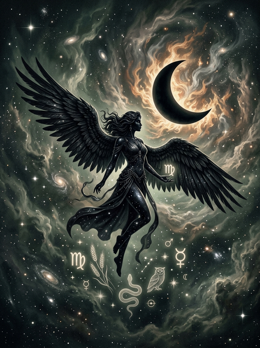 Lilith en Vierge : La Lune Noire entre Perfectionnisme Obsessionnel, Somatisation et Alchimie de l'Imperfection