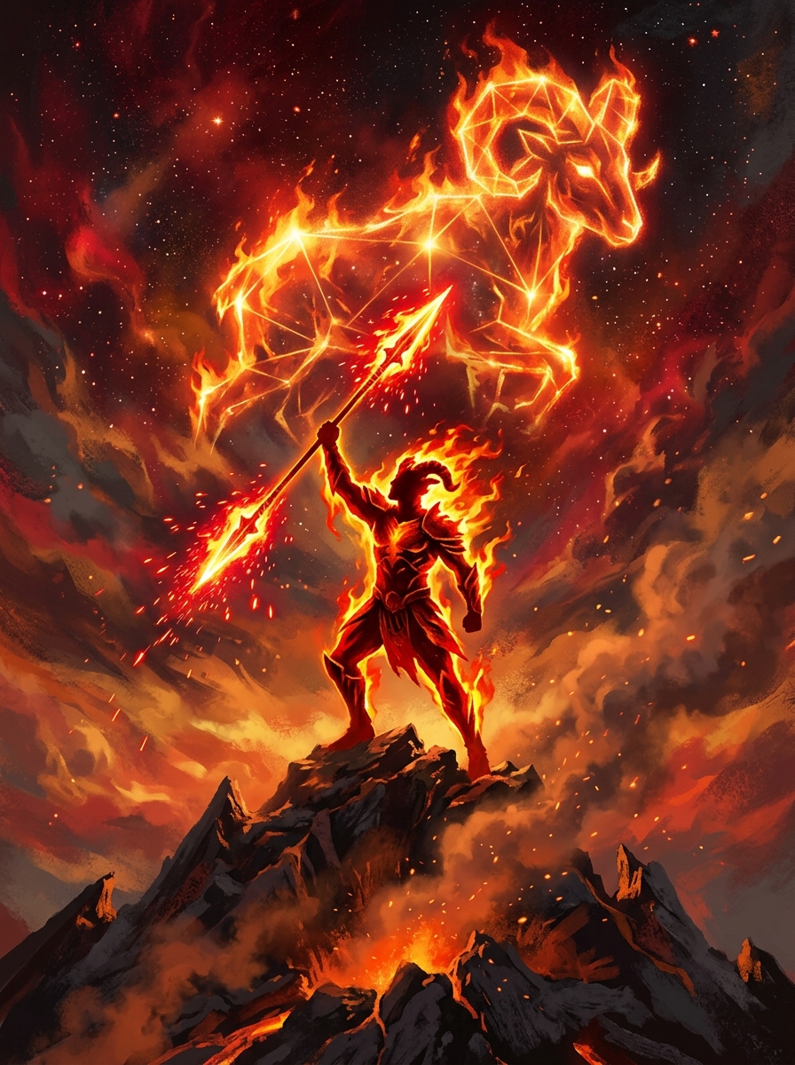 Soleil Bélier Ascendant Bélier : Le Feu Originel du Double Bélier