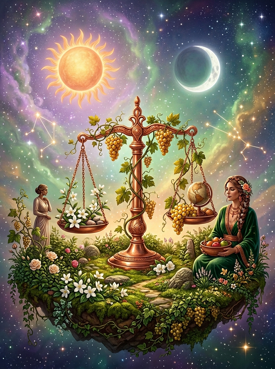 Soleil en Balance et Lune en Taureau : L'Esthète Enraciné sous la Double Régence de Vénus