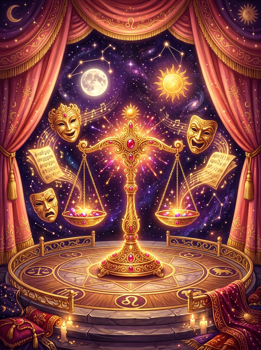 Soleil en Balance, Lune en Lion : Le Rayonnement de l'Aristocrate Généreux