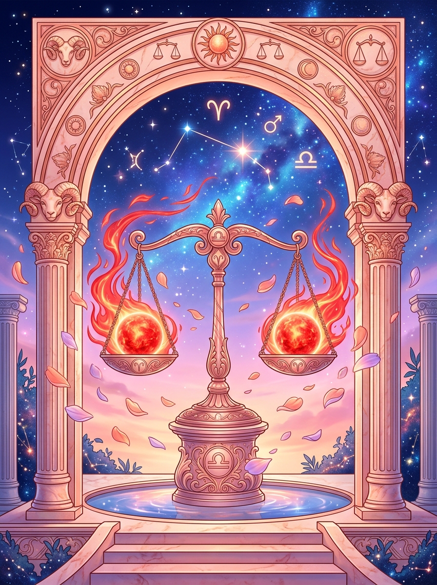 Soleil en Bélier, Ascendant Balance : Le Diplomate Focalisé