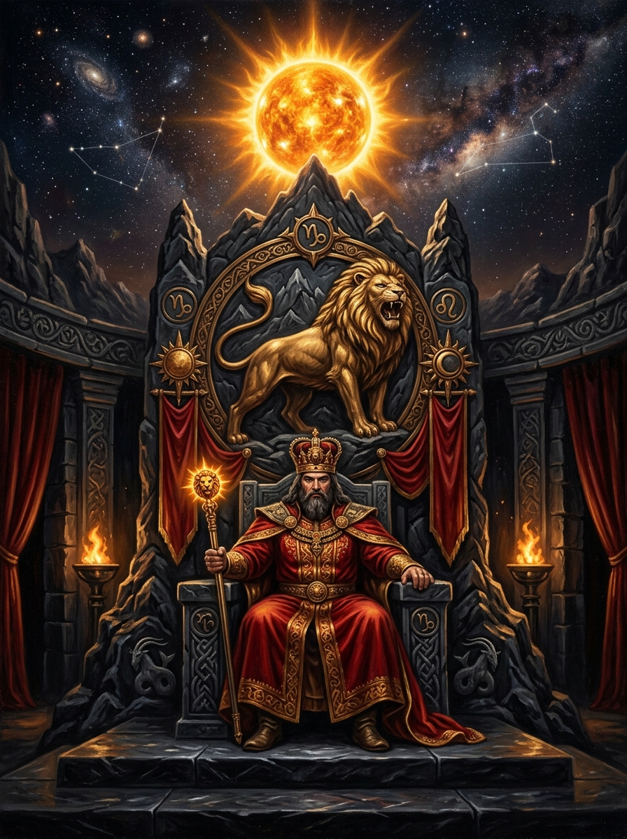 Soleil en Capricorne, Lune en Lion : l'archétype de l'Empereur magnétique