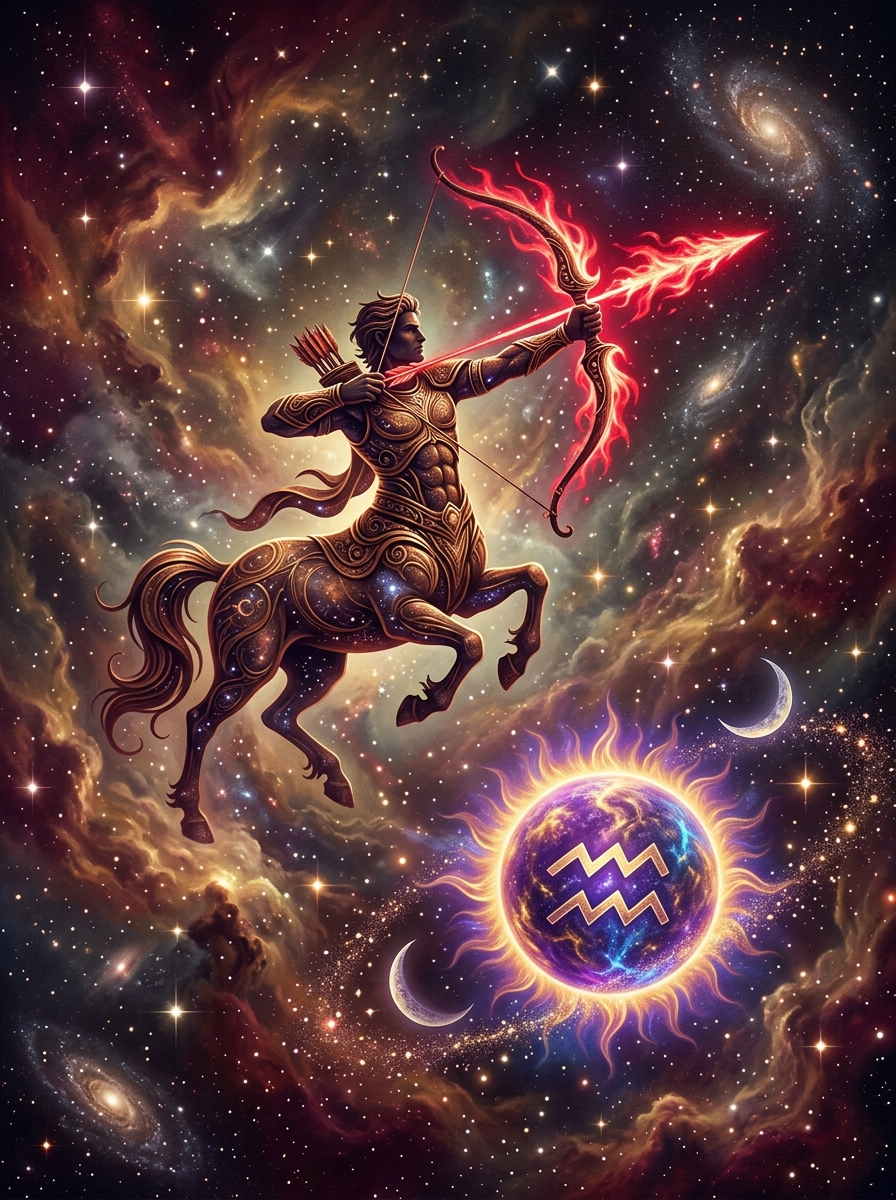Soleil en Verseau Ascendant Sagittaire : L'Explorateur Visionnaire