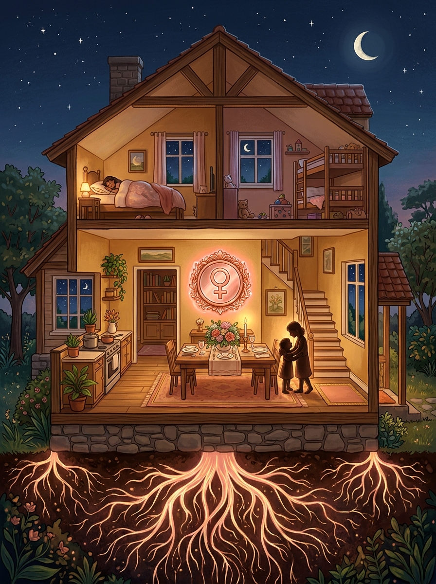 Vénus en Maison 4 : L'art du sanctuaire intérieur et la quête d'harmonie intime