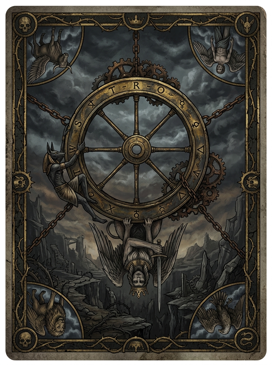 A Roda da Fortuna no Tarot — significado no amor, carreira e conselho — Carta invertida