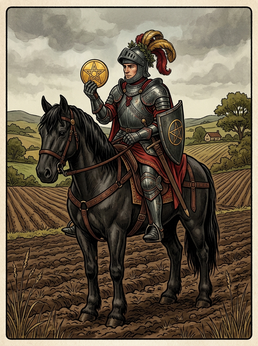 Cavaleiro de Ouros no Tarot — significado no amor, carreira e conselho