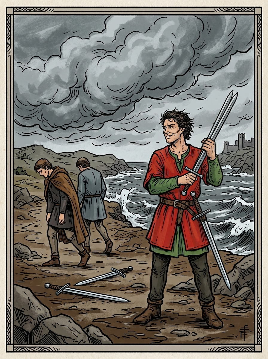 Cinco de Espadas no Tarot — significado no amor, carreira e conselho
