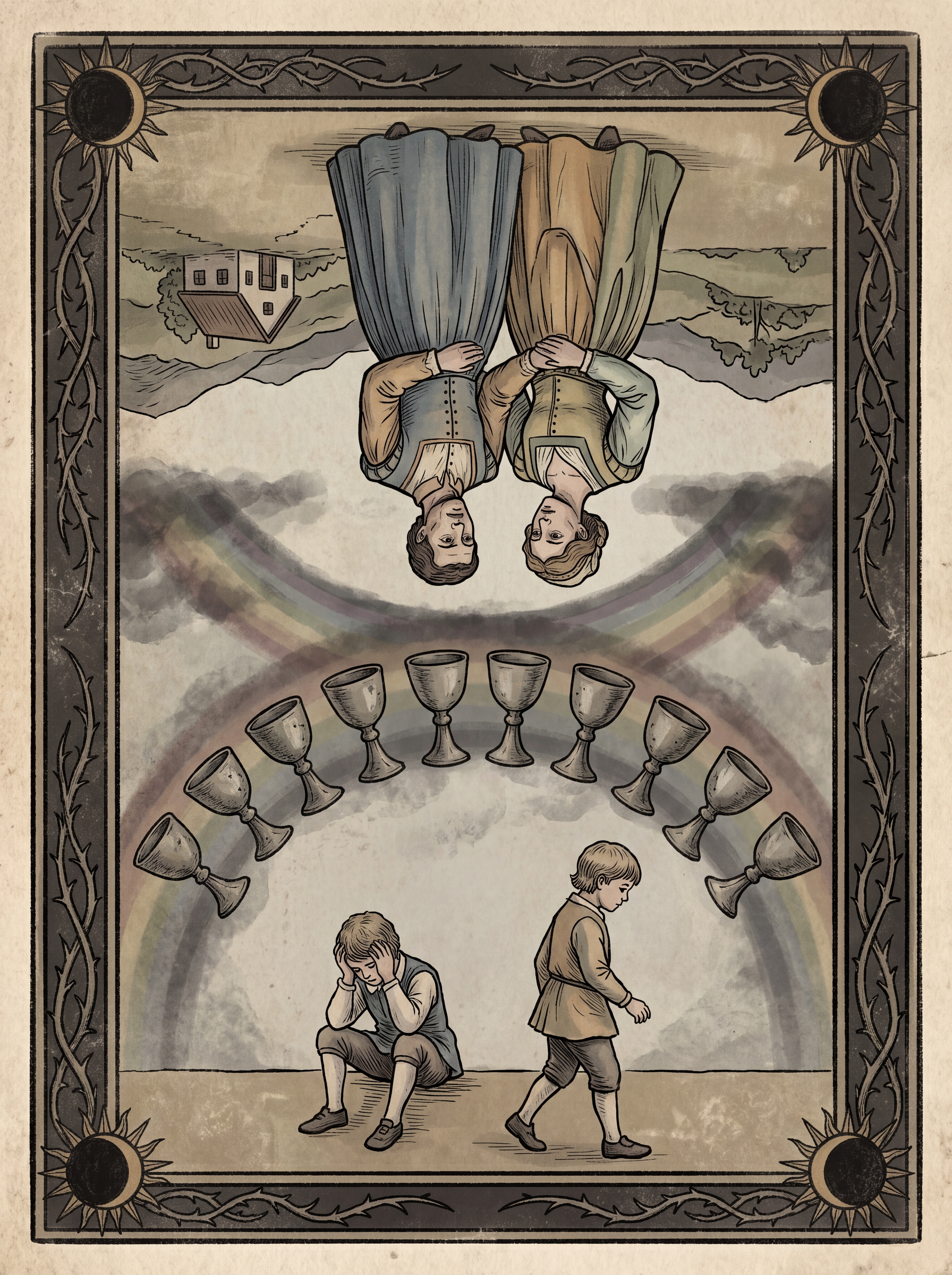 Dez de Copas no Tarot — significado no amor, carreira e conselho — Carta invertida