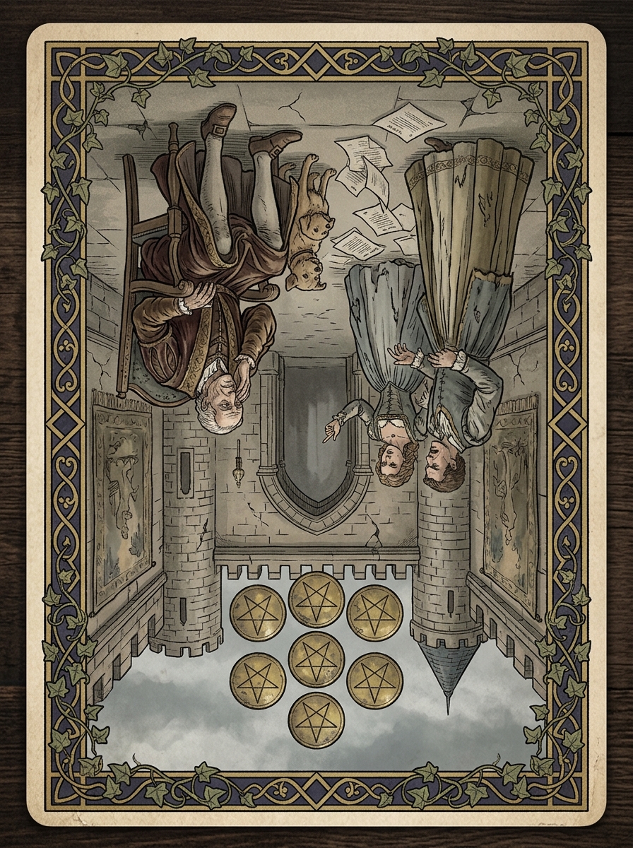 Dez de Ouros no Tarot — significado no amor, carreira e conselho — Carta invertida