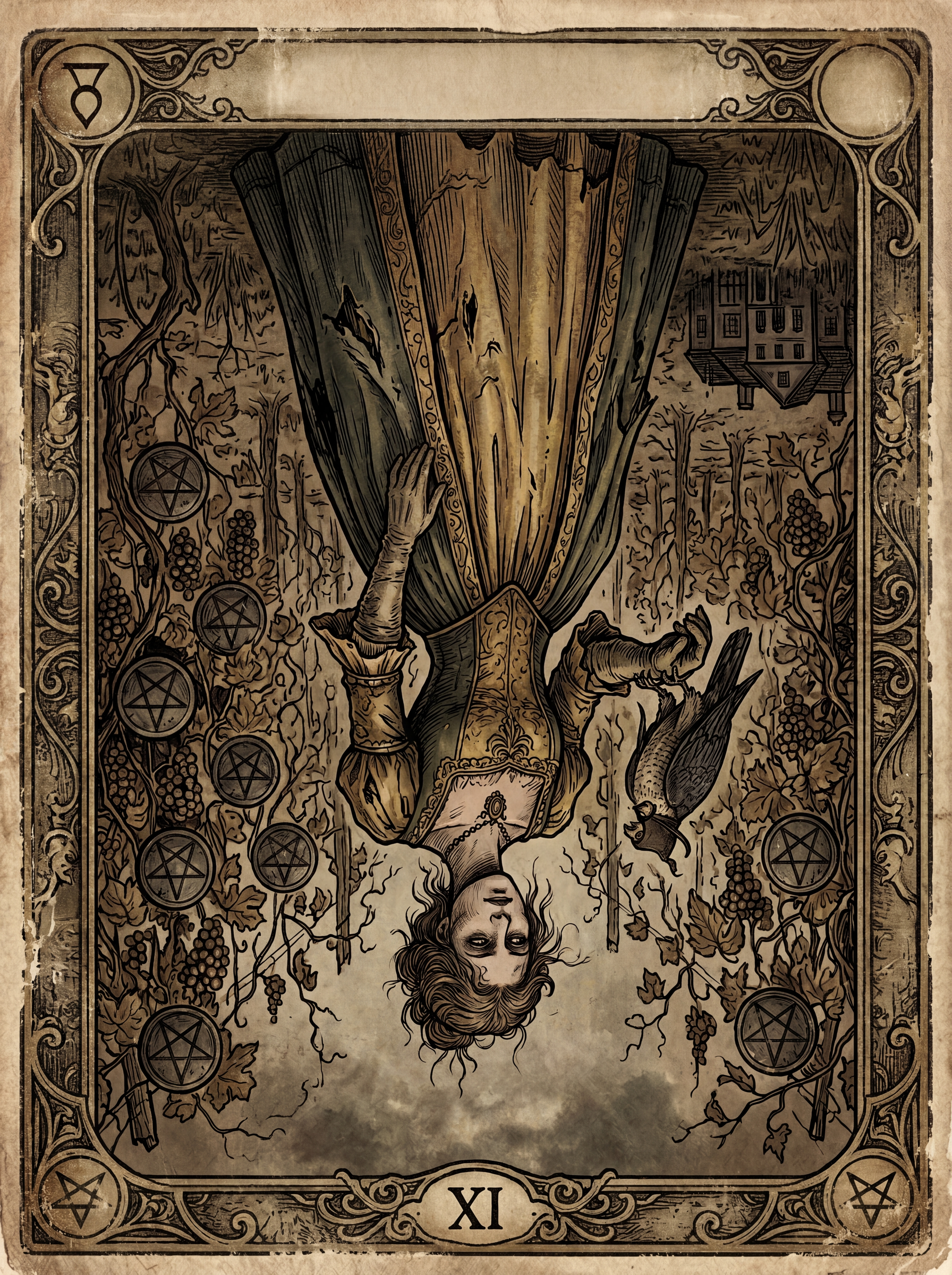 Nove de Ouros no Tarot — significado no amor, carreira e conselho — Carta invertida