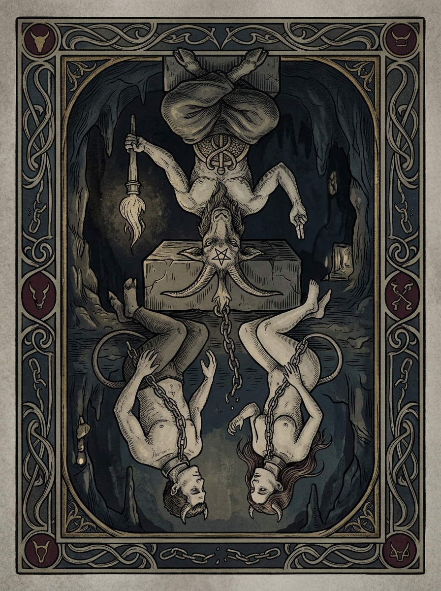 O Diabo no Tarot — significado no amor, carreira e conselho — Carta invertida