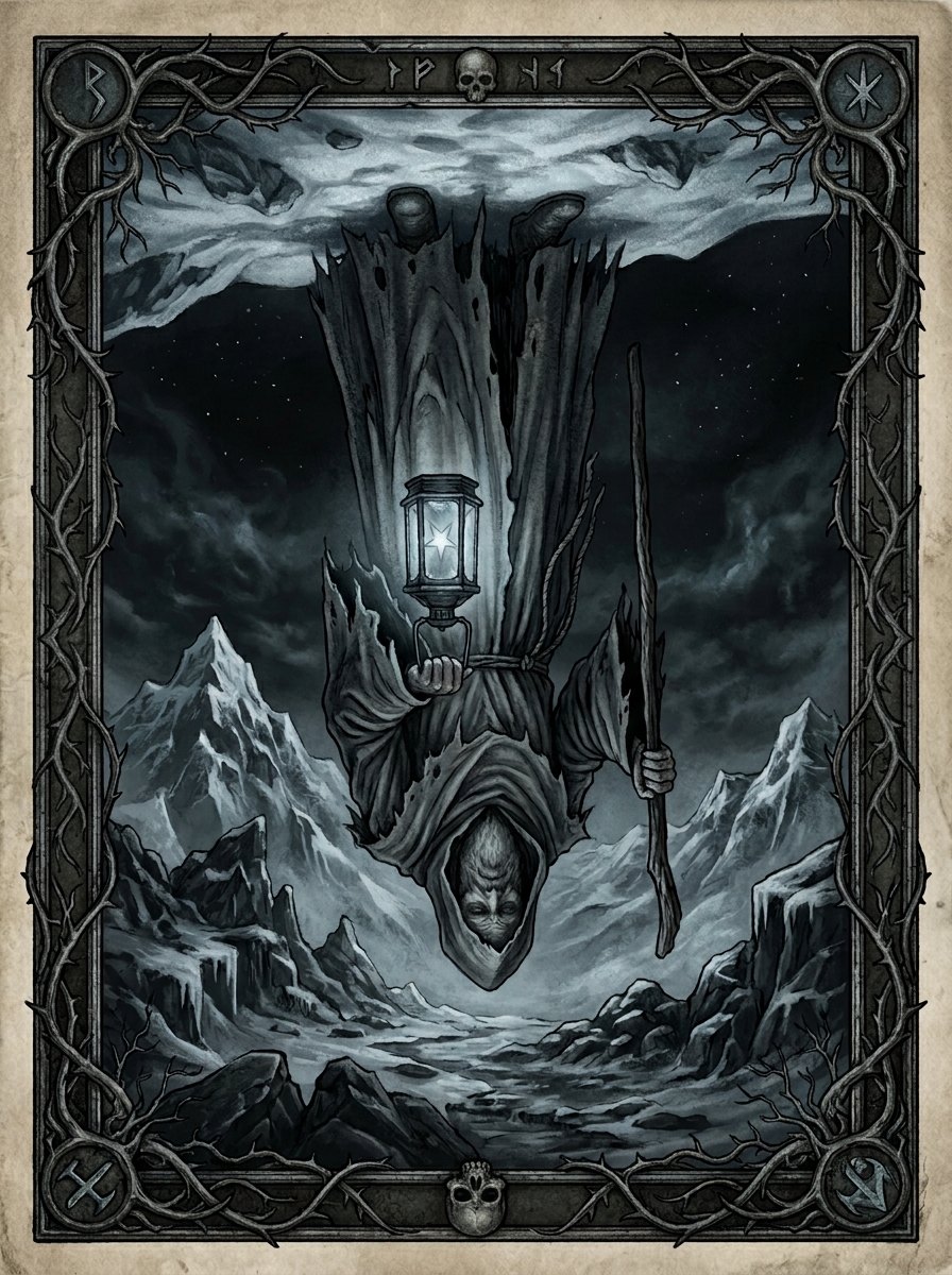 O Eremita no Tarot — significado no amor, carreira e conselho — Carta invertida