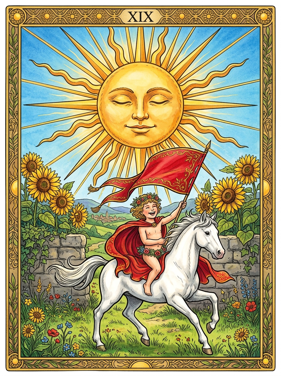 O Sol no Tarot — significado no amor, carreira e conselho