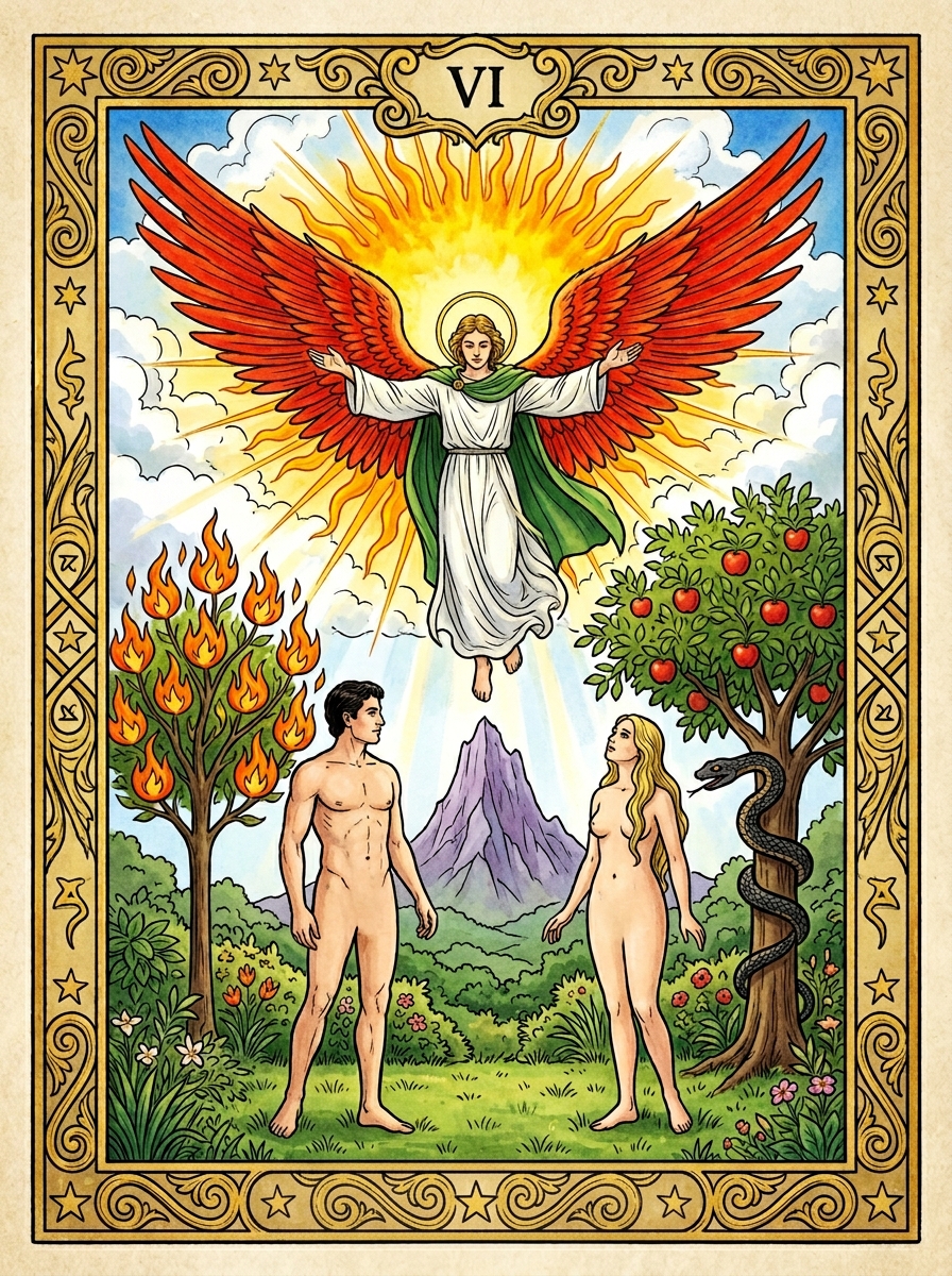 Os Enamorados no Tarot — significado no amor, carreira e conselho