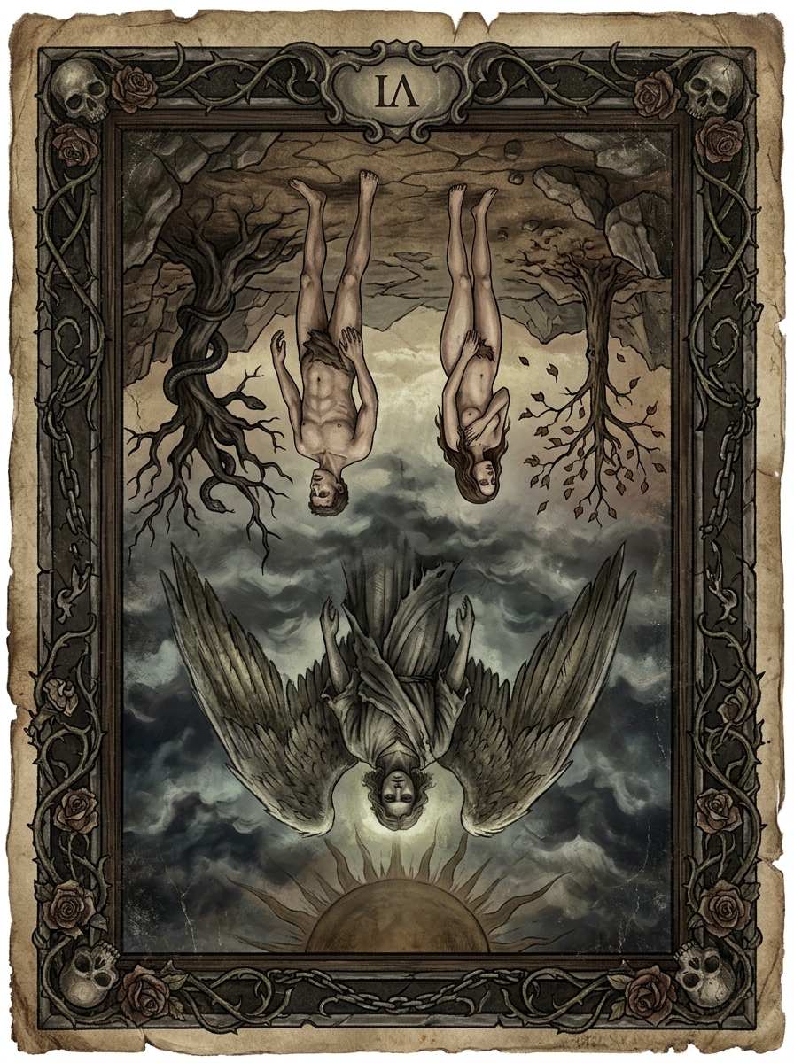 Os Enamorados no Tarot — significado no amor, carreira e conselho — Carta invertida
