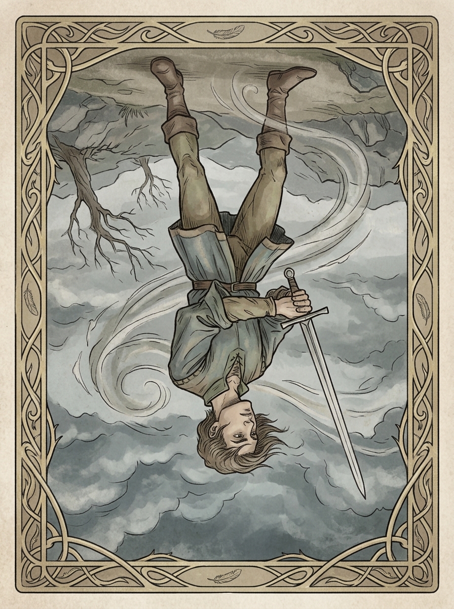 O Pajem de Espadas no Tarot — significado no amor, carreira e conselho — Carta invertida