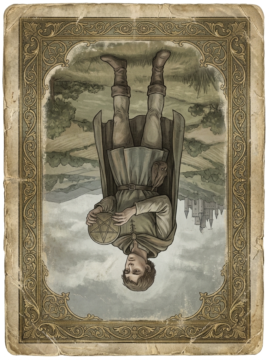 Pajem de Ouros no Tarot — significado no amor, carreira e conselho — Carta invertida