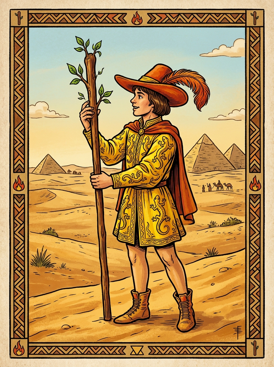 O Pajem de Paus no Tarot — significado no amor, carreira e conselho