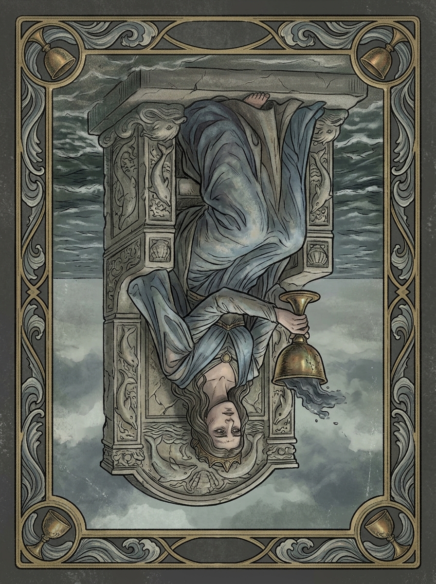 A Rainha de Copas no Tarot — significado no amor, carreira e conselho — Carta invertida