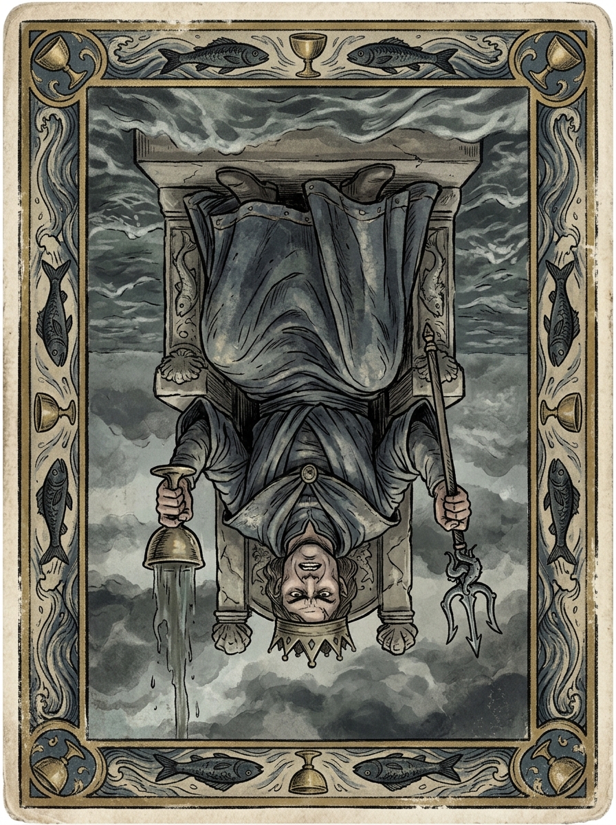 O Rei de Copas no Tarot — significado no amor, carreira e conselho — Carta invertida