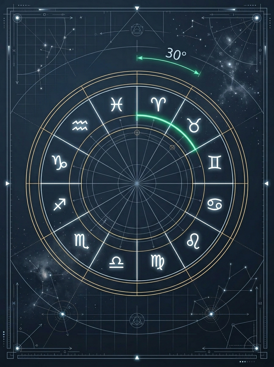 Semi-sextil (30°)