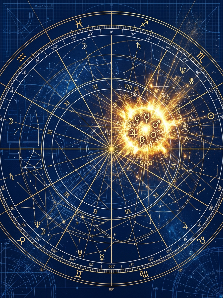 Stellium no mapa astral