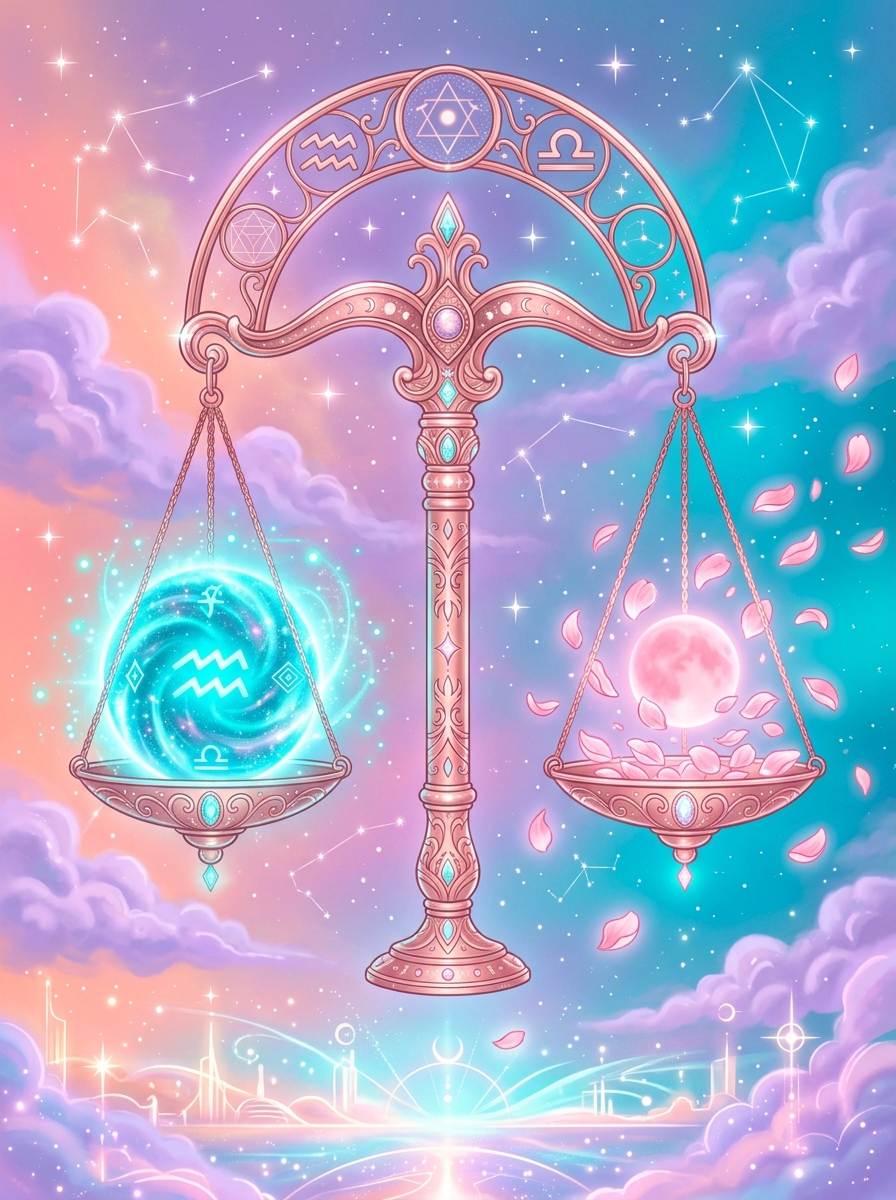 Sol em Aquário com Lua em Libra
