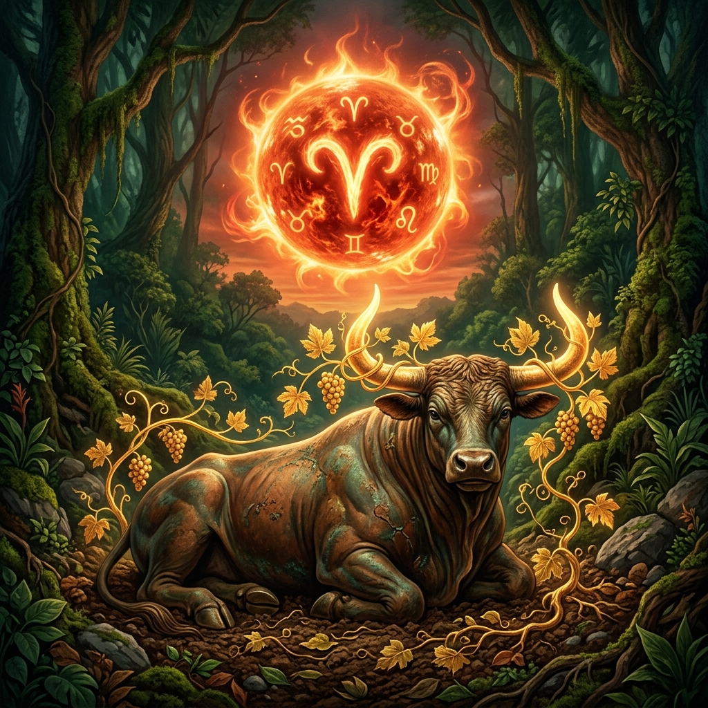 Sol em Áries e Ascendente em Touro
