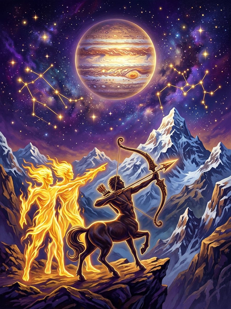 Sol em Gêmeos e Ascendente em Sagitário